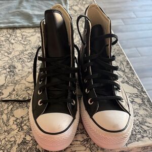 Classic Black High-Top Converse Sneakers